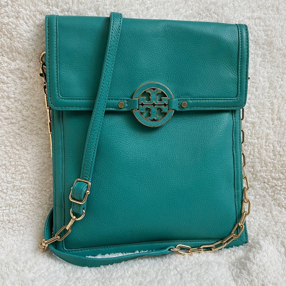 TORY BURCH TEAL CROSSBODY BAG